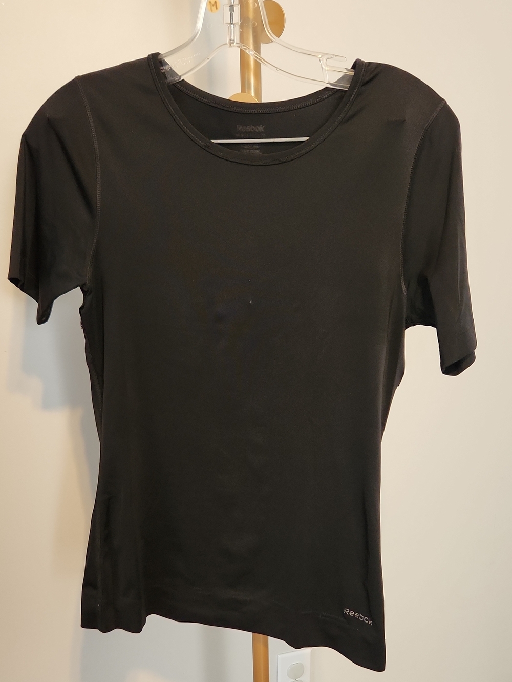 Reebok Black Short Sleeve Crewneck Performance Tee